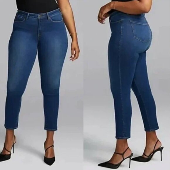 NYDJ Curves 360 Shape Jeans Dark Wash Size 16 - Picture 1 of 6
